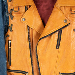 Hybrid Leather Vest / Denim Jacket