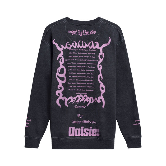 Daisies Crewneck By Chris Lloyd- Black