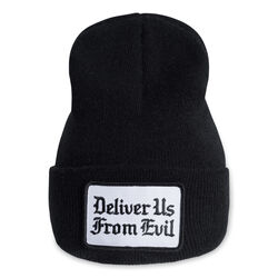 Noah NYC Deliver Us From Evil Patch Black Beanie