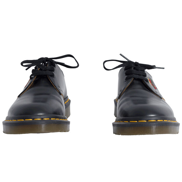 Vintage Dr. Marten's Supreme Shoes with Heart Cross-stitching