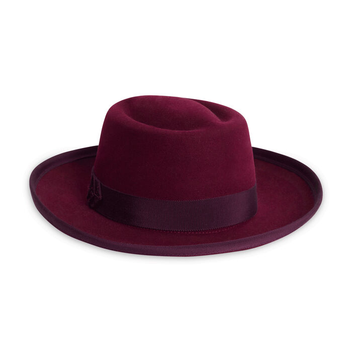 Helen Kaminski Maroon Felt Hat