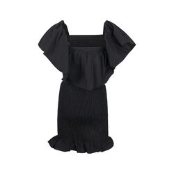 Solid & Striped Smocked Ruffle Dress
