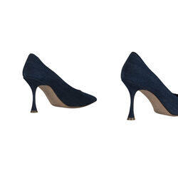 Manolo Blahnik Denim Pumps