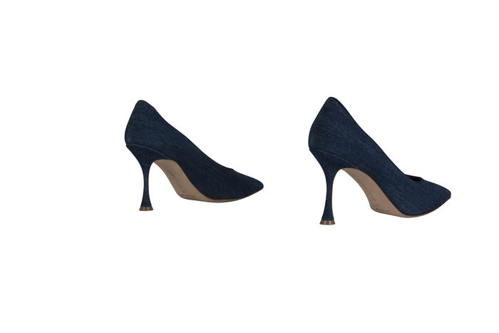 Manolo Blahnik Denim Pumps