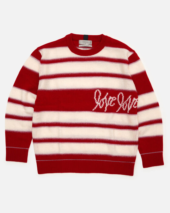 Red Striped Wool Sweater