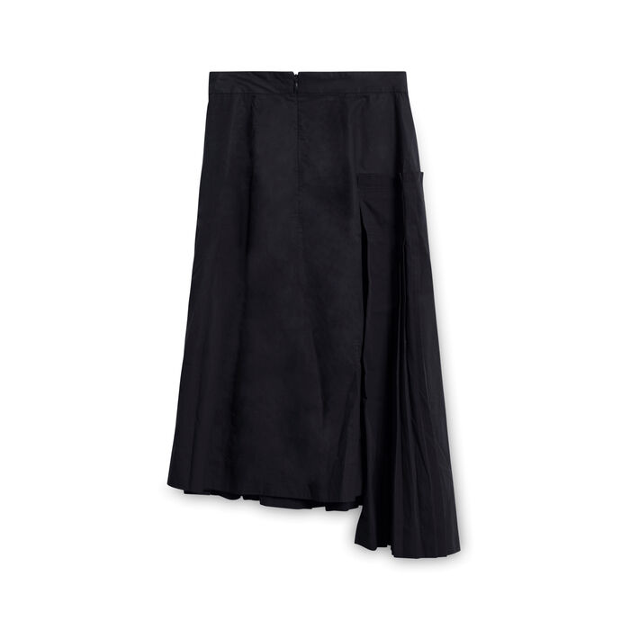 COS Pleated Asymmetric Skirt - Black