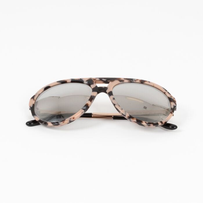 Stella McCartney Aviator Style Acetate Mirrored Sunglasses