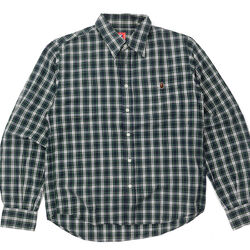 BAPE Apehead Pocket Plaid Button-Up Shirt green