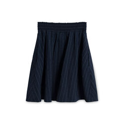 Ganni Pinstripe Navy Skirt