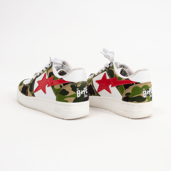 Bape Camo Bapesta Low with Patent Star