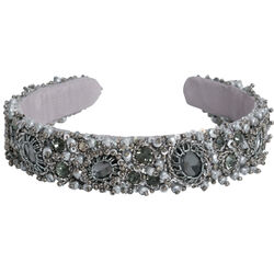 Azeeza Blair Gunmetal Embellished Headband