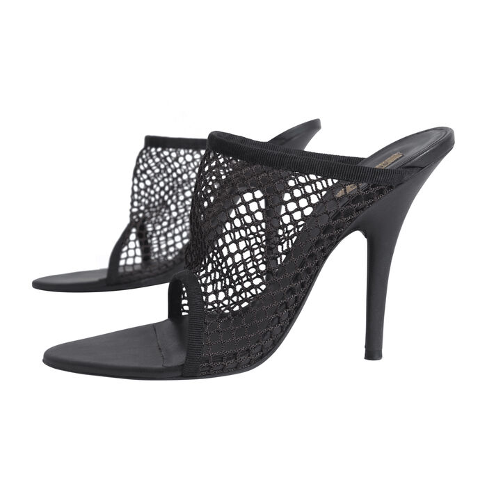 Yeezy Season 6 Graphite Mesh Heels