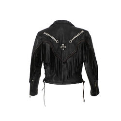 Vintage Force Fringe & Leather Jacket
