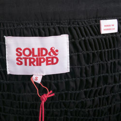 Solid & Striped Smocked Ruffle Dress