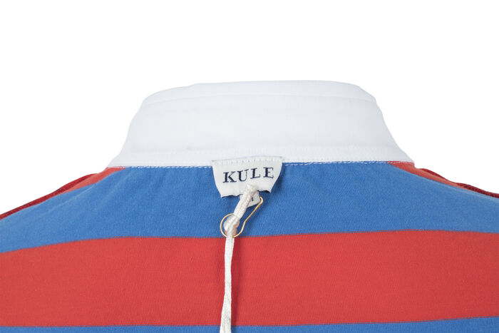 Kule Cotton The Rugby Top In Royal/Poppy