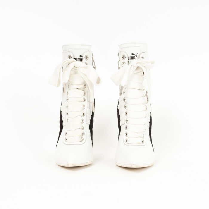 Puma x Rihanna Heeled Lace Up Sneaker Booties