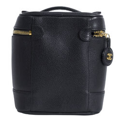 Chanel Women's Caviar Leather Vertical Cosmetic Case - Black