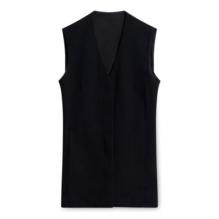 Vintage Wolford Wool Mini Dress - Black