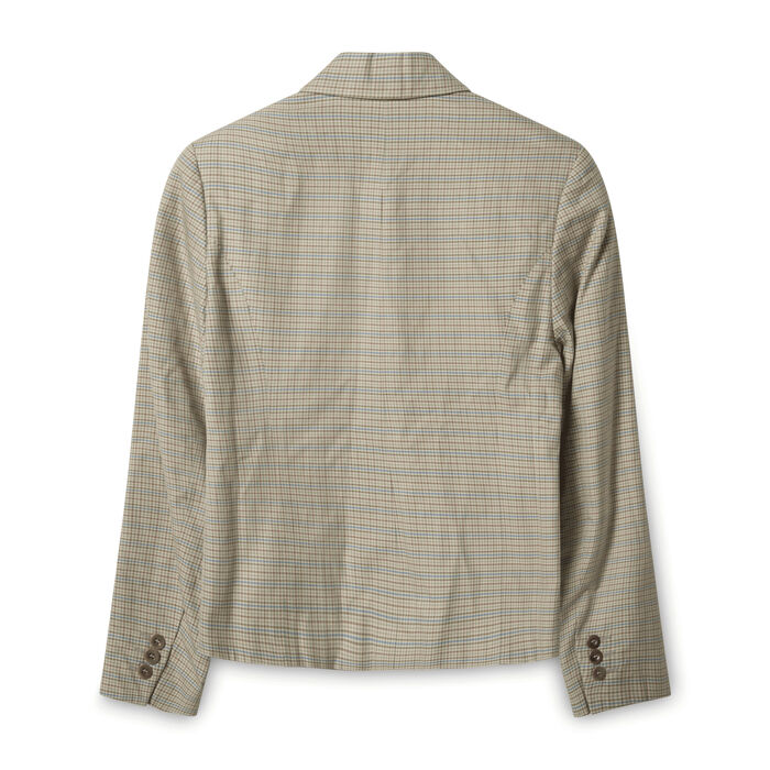 Barney's New York Plaid Skirt Suit