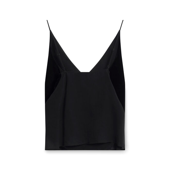 J Brand Lucy Velvet Camisole - Black