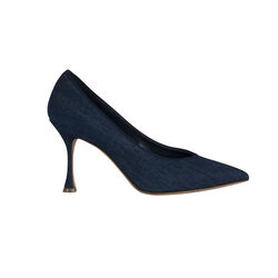 Manolo Blahnik Denim Pumps