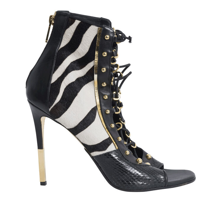 Balmain Fall Winter 2017 Zebra Heels