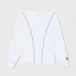 Baseball Long Sleeve Tee - White