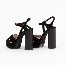 Lanvin Suede Platform Sandals