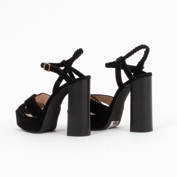 Lanvin Suede Platform Sandals
