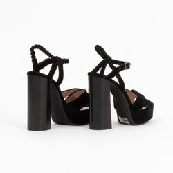Lanvin Suede Platform Sandals