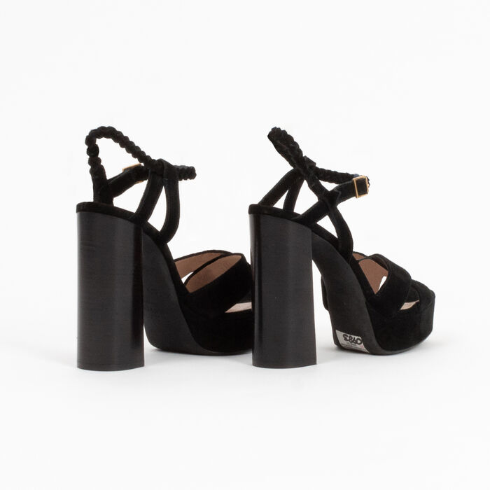 Lanvin Suede Platform Sandals