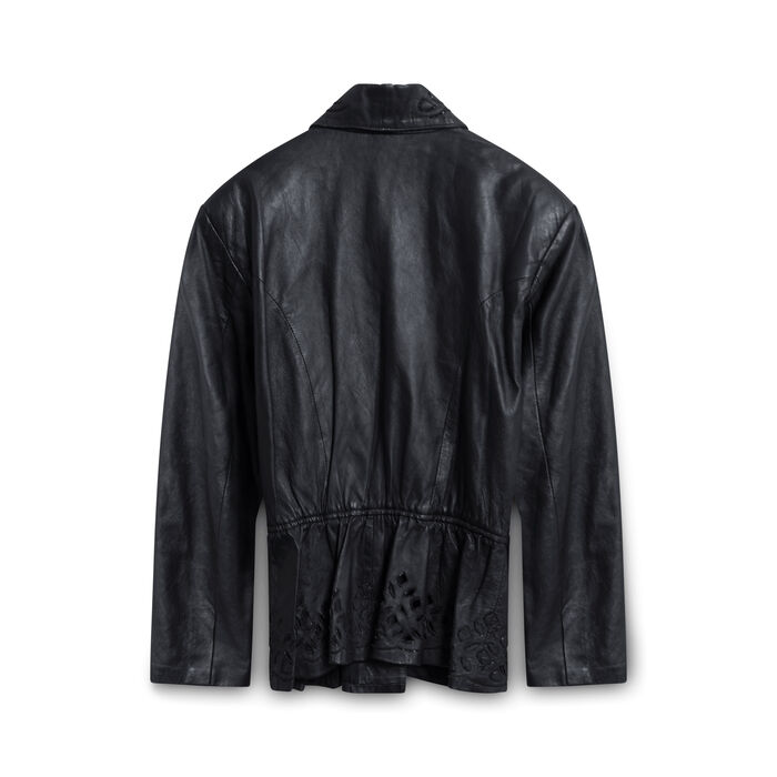 Vintage Leather Jacket - Black