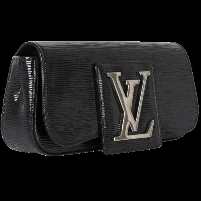 Louis Vuitton Black Epi and Patent Leather Clutch