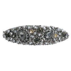Azeeza Gunmetal Embellished Hair Clip