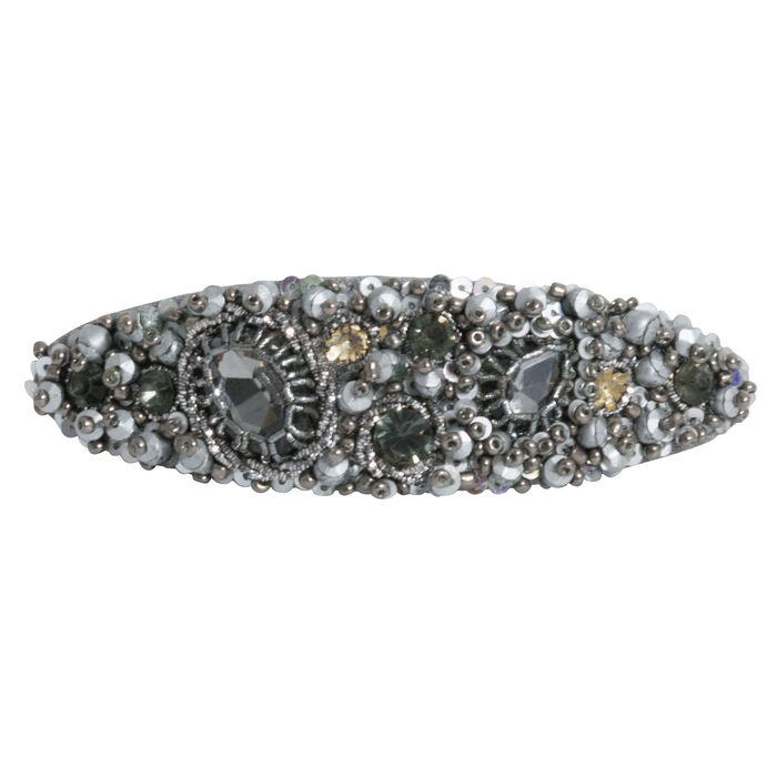 Azeeza Gunmetal Embellished Hair Clip