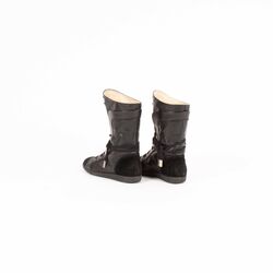 Chanel Perforated Leather Boots