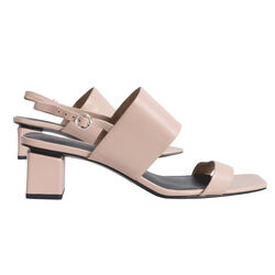 Via Spiga Nude Block Heels