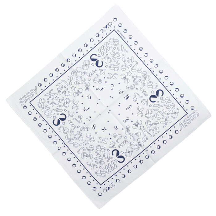 DOOZ Aries Bandana + Keychain Set in White