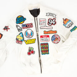 GCDS White Patches Bomber Jacket