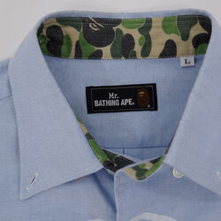 BAPE Mr. Bathing Ape ABC Camo Accent Button-Up Shirt