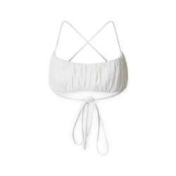 Ruched Cotton Bralette