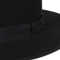 Stetson Amish Buffalo Fur Felt Open Crown Fedora Hat