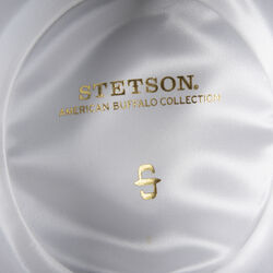 Stetson Amish Buffalo Fur Felt Open Crown Fedora Hat