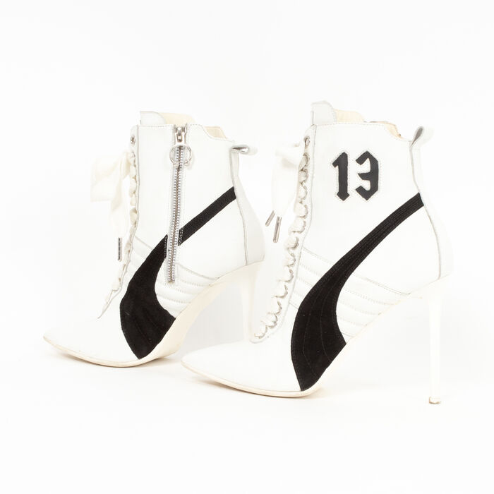Puma x Rihanna Heeled Lace Up Sneaker Booties