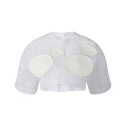 Jacquemus White Mesh Top