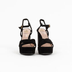 Lanvin Suede Platform Sandals