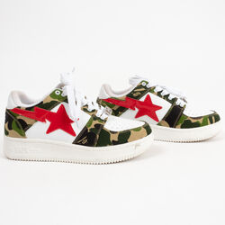 Bape Camo Bapesta Low with Patent Star