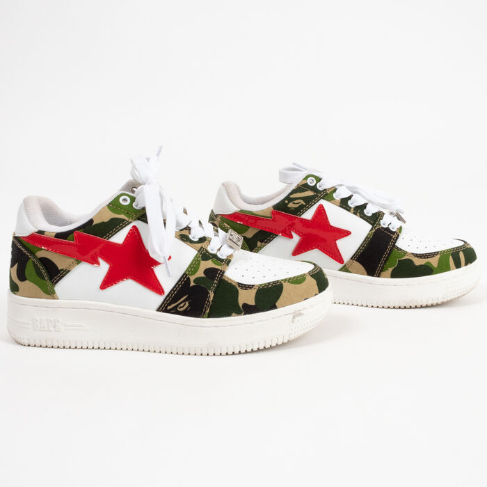 Bape Camo Bapesta Low with Patent Star