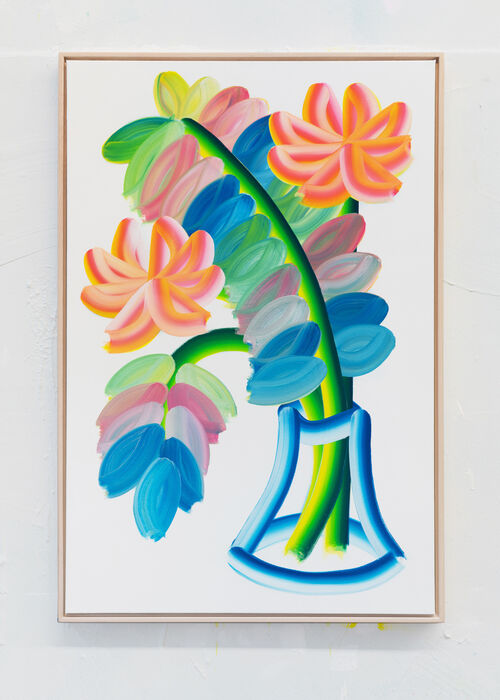 Palm Leaf With Flowers #2
