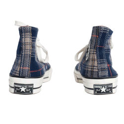 Converse Chuck Taylor All-Star 70s Hi Plaid - Navy